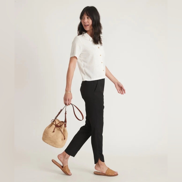 Marine Layer Allison Pant In Black - Picture 5 of 7